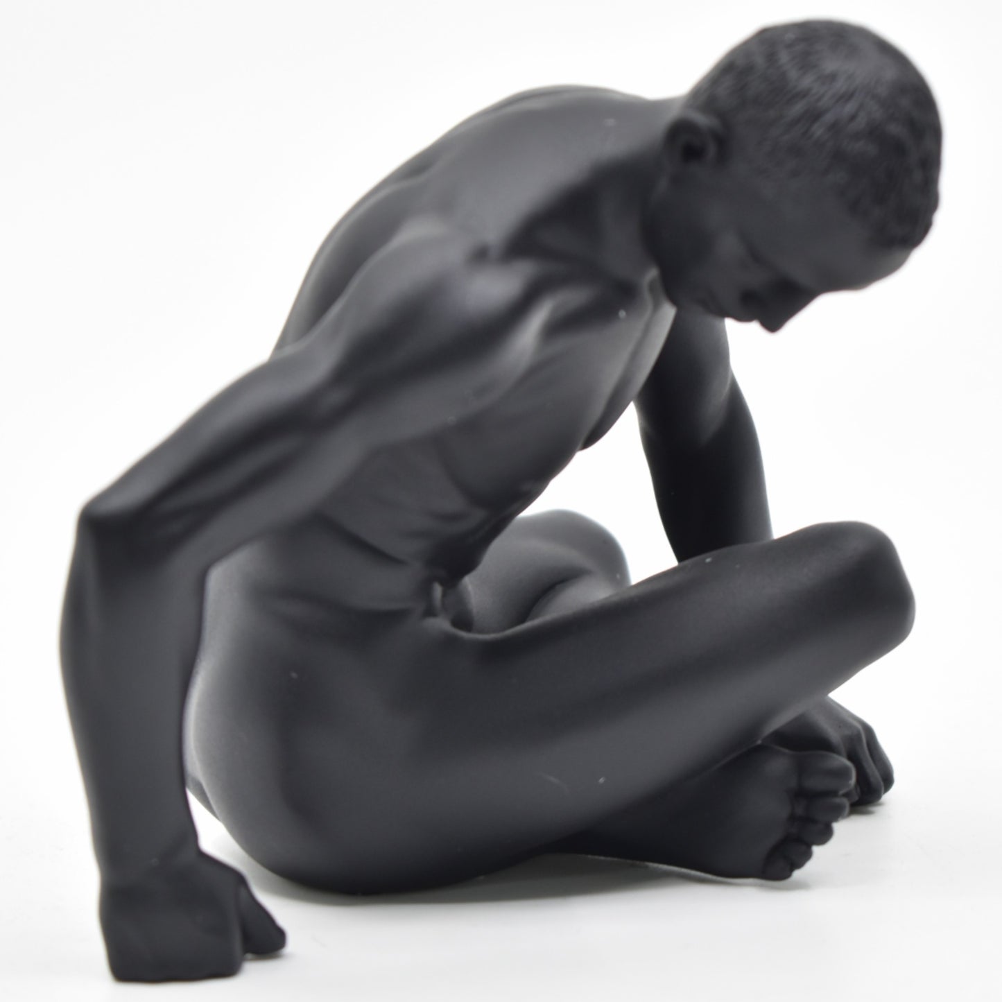 Veronese Design Çıplak Adam Biblo Siyah 13,5 cm
