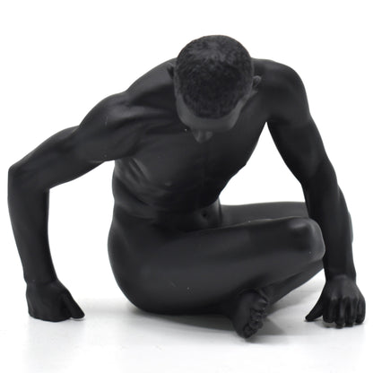 Veronese Design Naked Man Figurine Black 13.5 cm