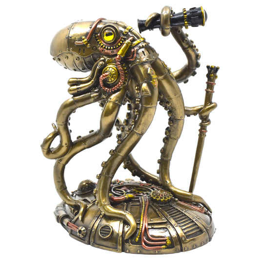 Steampunk Denizci Ahtapot Dekoratif Heykel – Soğuk Döküm Reçine