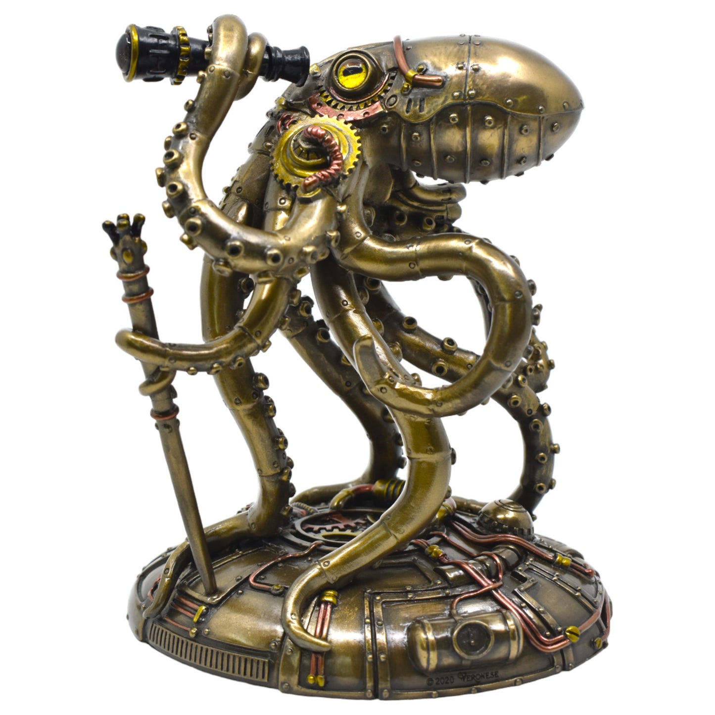 Steampunk Denizci Ahtapot Dekoratif Heykel – Soğuk Döküm Reçine