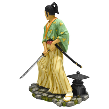 Samuray Dekoratif Heykel | Japon Savaşçısı Katana Figürü 22 cm