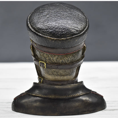 Steampunk Veba Doktoru Dekoratif Büst | Soğuk Döküm Reçine El Boyaması 15,5 cm