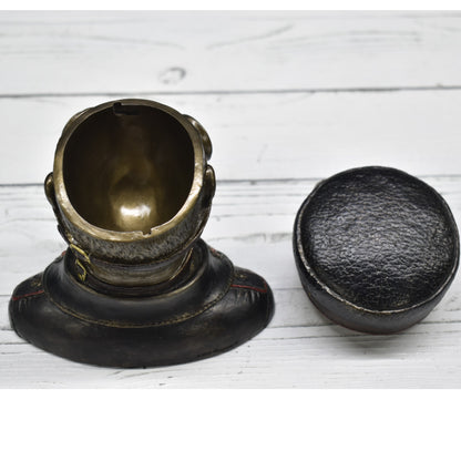 Steampunk Veba Doktoru Dekoratif Büst | Soğuk Döküm Reçine El Boyaması 15,5 cm