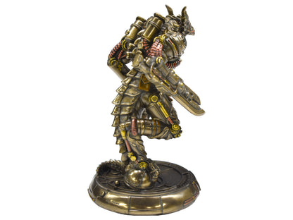 Steampunk Ejderha Golem Dekoratif Heykel | Soğuk Döküm Reçine El Boyaması 18,5 cm