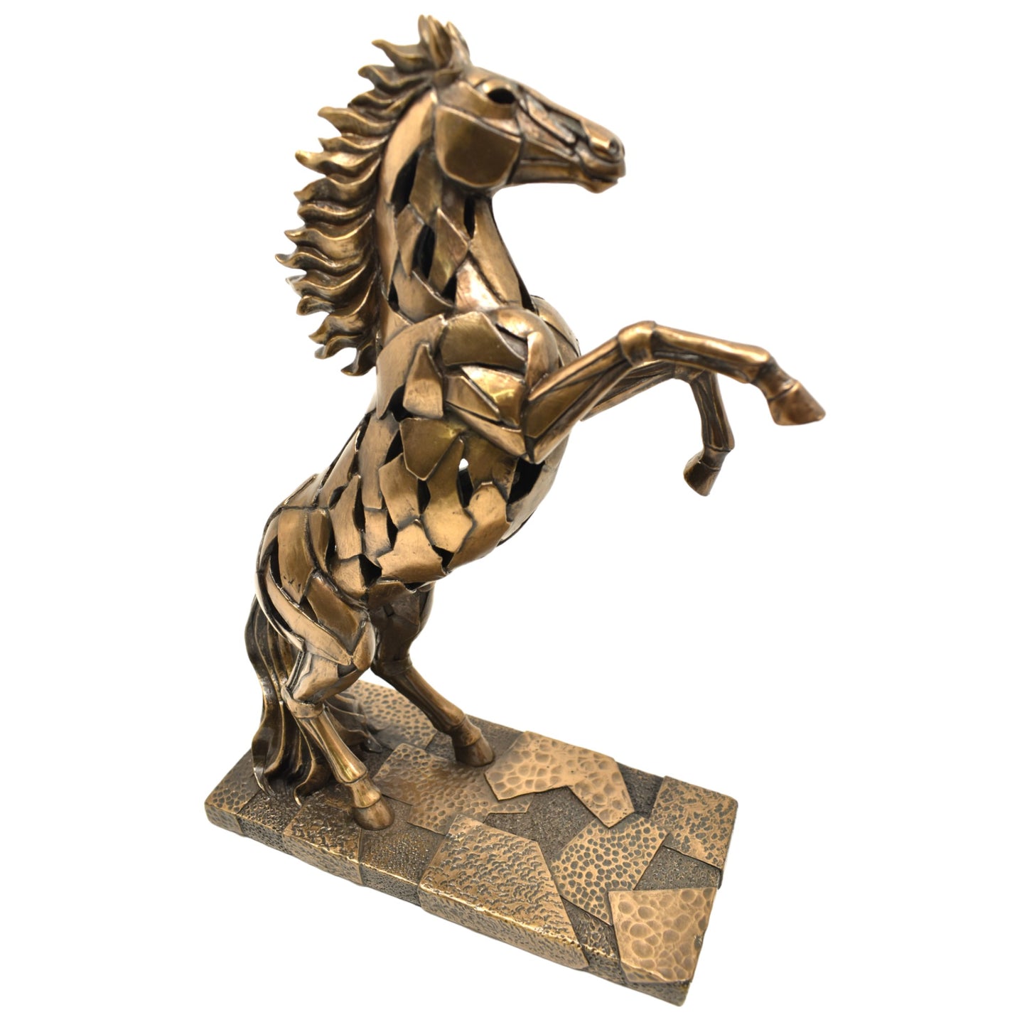 Veronese Design Işıklı At Biblosu Bronz Görünümlü Dekoratif Heykel 28,5 cm