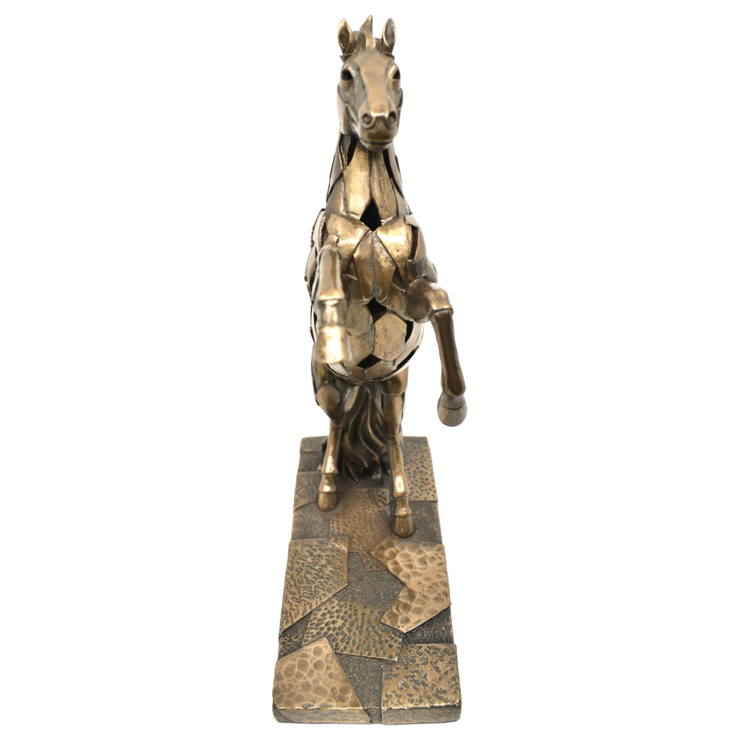 Veronese Design Işıklı At Biblosu Bronz Görünümlü Dekoratif Heykel 28,5 cm