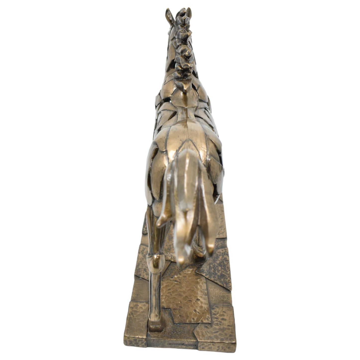 Veronese Design Işıklı At Biblosu Bronz Görünümlü Dekoratif Heykel 30,5 cm