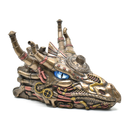 Steampunk Ejderha Kutu | Mekanik Ejderha Dekoratif Saklama Kutusu 23,3 cm