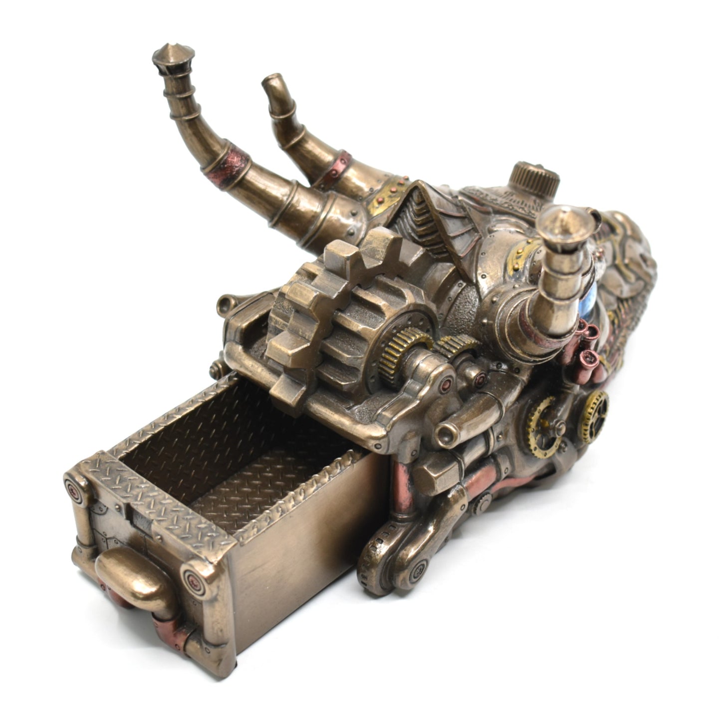 Steampunk Ejderha Kutu | Mekanik Ejderha Dekoratif Saklama Kutusu 23,3 cm