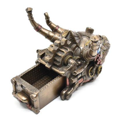 Steampunk Ejderha Kutu | Mekanik Ejderha Dekoratif Saklama Kutusu 23,3 cm