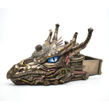 Steampunk Ejderha Kutu | Mekanik Ejderha Dekoratif Saklama Kutusu 23,3 cm
