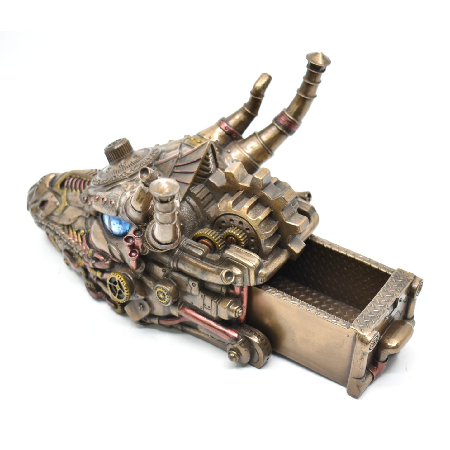 Steampunk Ejderha Kutu | Mekanik Ejderha Dekoratif Saklama Kutusu 23,3 cm