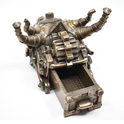 Steampunk Ejderha Kutu | Mekanik Ejderha Dekoratif Saklama Kutusu 23,3 cm