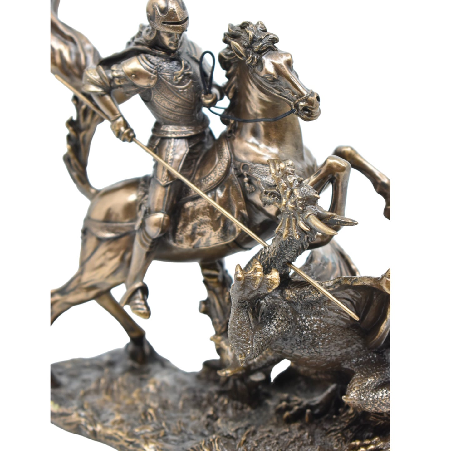 Veronese Design Ejderha Avcısı Heykeli Dekoratif Biblo