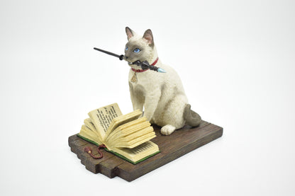 Veronese Design Wizard Cat Decorative Figurine 16.8 cm