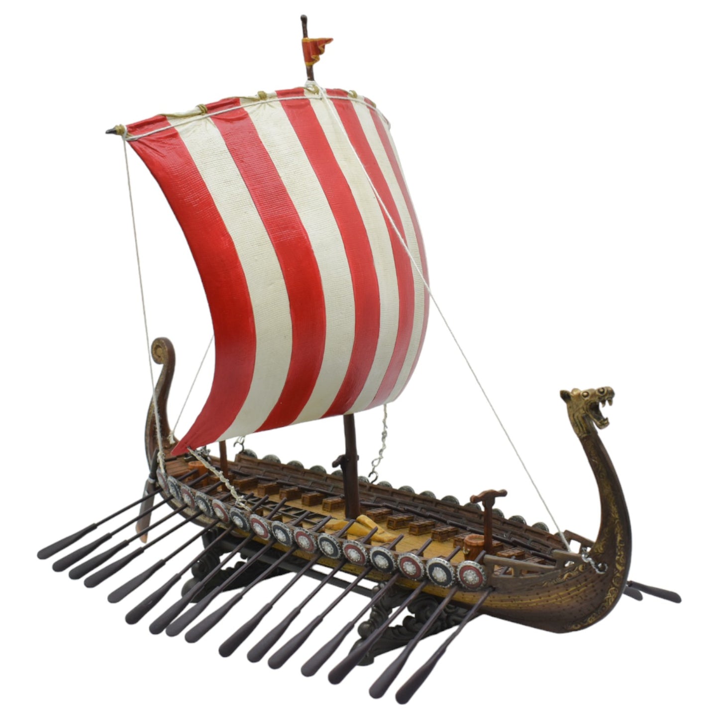 Viking Uzun Gemisi Dekoratif Heykel | İskandinav Drakkar Modeli 33 cm