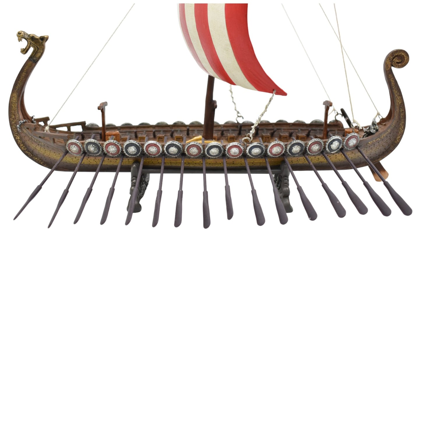 Viking Uzun Gemisi Dekoratif Heykel | İskandinav Drakkar Modeli 33 cm