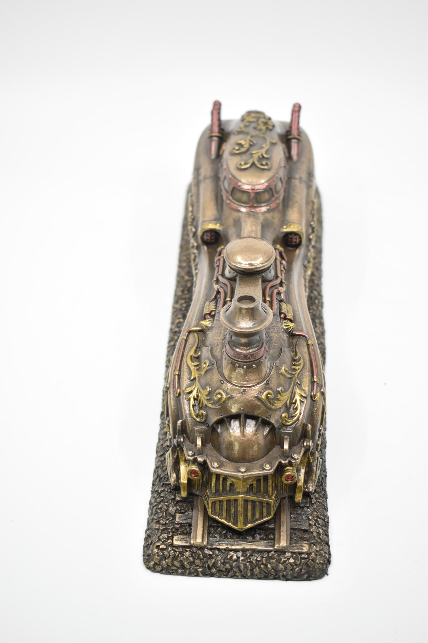 Steampunk Tren Dekoratif Heykel | Retro Lokomotif Koleksiyon Figürü 28,5 cm