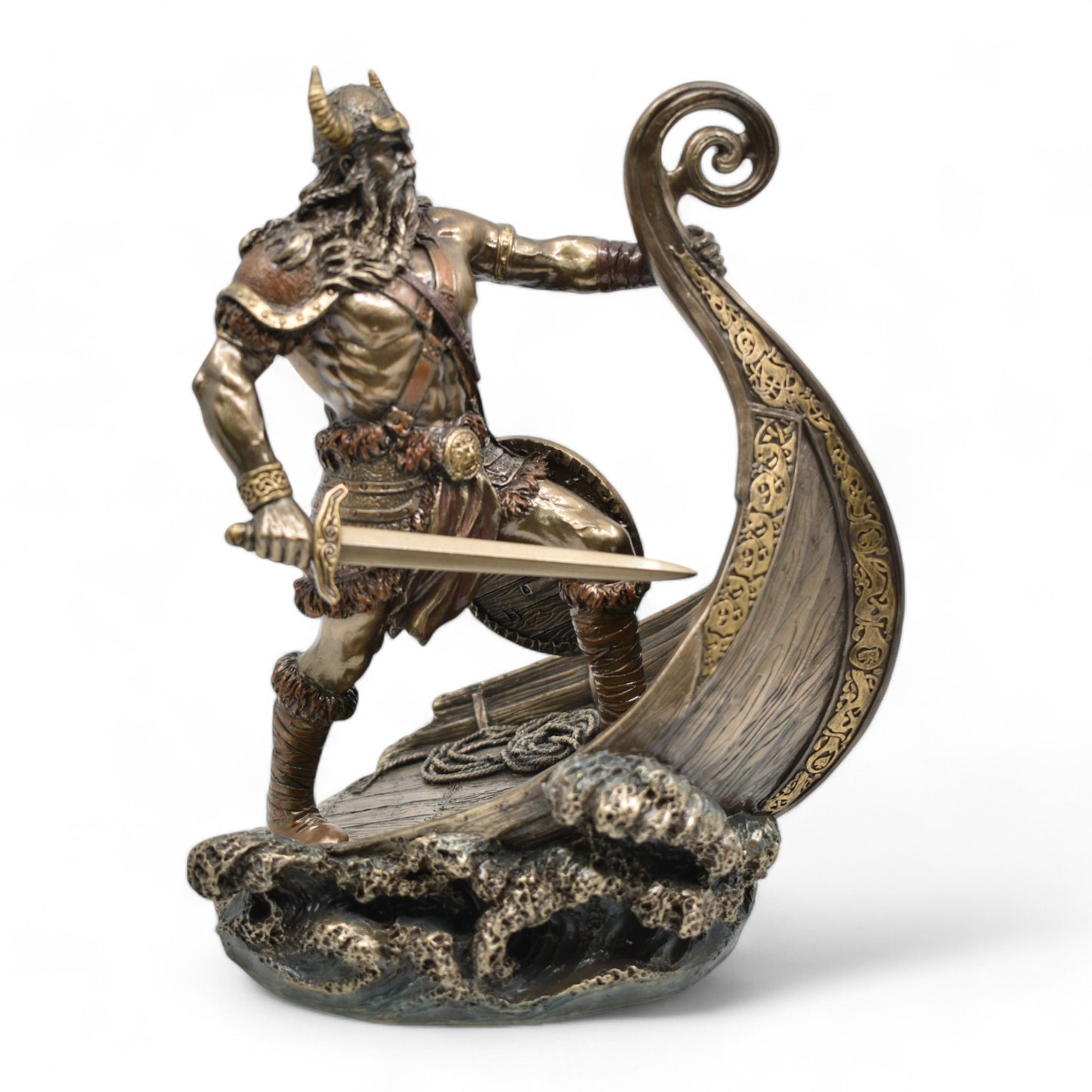 Veronese Design Viking Savaşçı Heykeli Dekoratif Biblo