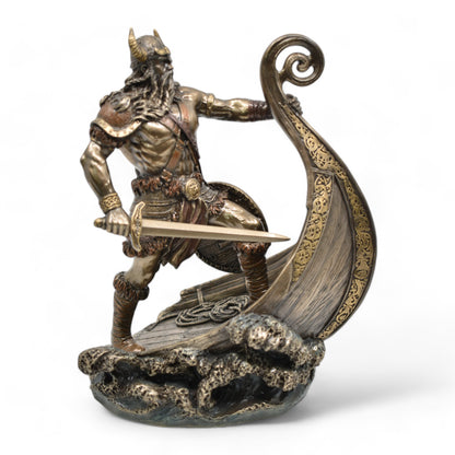 Veronese Design Viking Savaşçı Heykeli Dekoratif Biblo