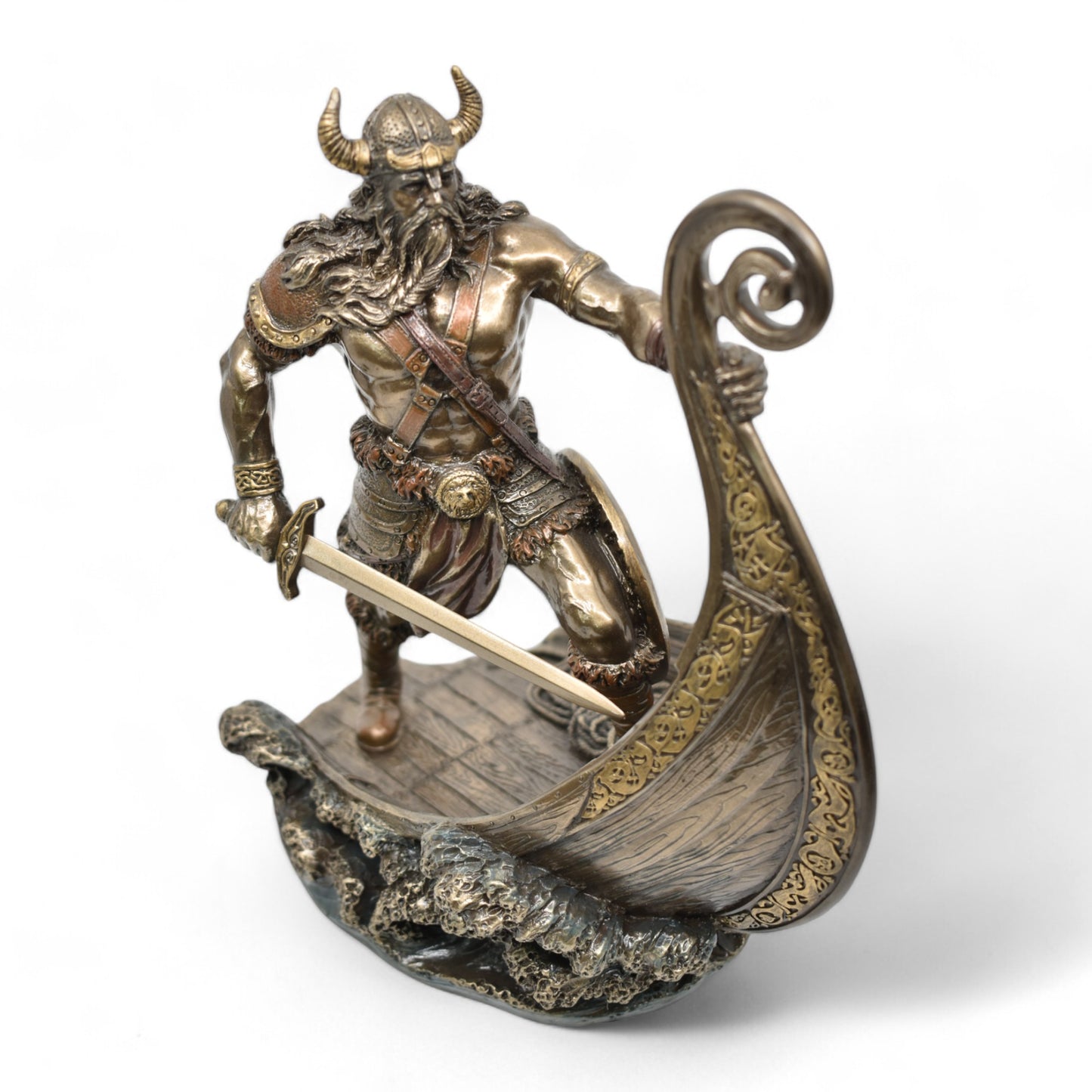 Veronese Design Viking Savaşçı Heykeli Dekoratif Biblo