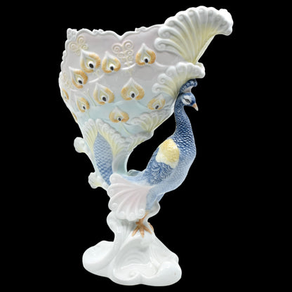 Tavus Kuşlu Dekoratif Kase | Zarif Kuş Figürlü Kase 27 cm