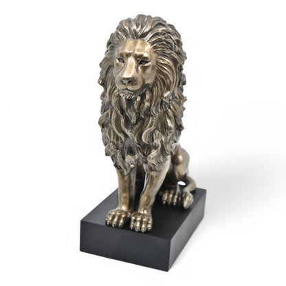 Veronese Design Lion Decorative Figurine on Stand 22.5 cm