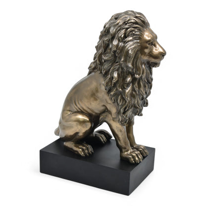 Veronese Design Lion Decorative Figurine on Stand 22.5 cm