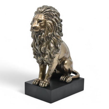 Veronese Design Lion Decorative Figurine on Stand 22.5 cm