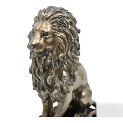 Veronese Design Lion Decorative Figurine on Stand 22.5 cm
