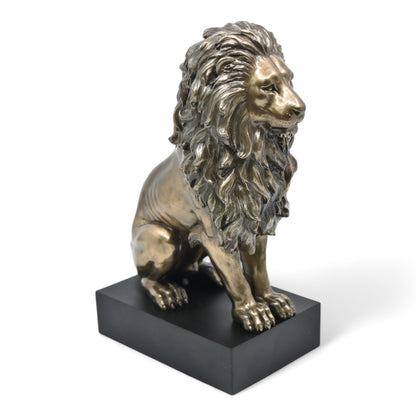 Veronese Design Lion Decorative Figurine on Stand 22.5 cm