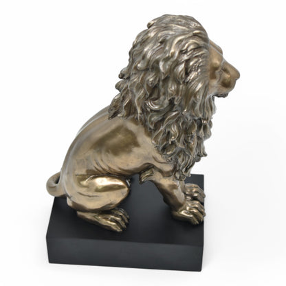 Veronese Design Lion Decorative Figurine on Stand 22.5 cm