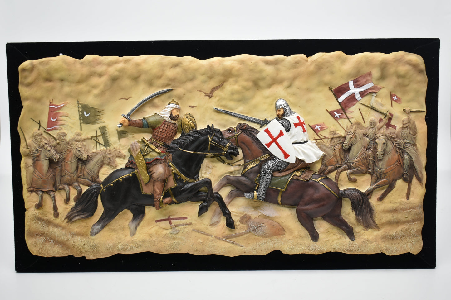 Hıttin Savaşı Dekoratif Duvar Panosu Kabartma 42 cm