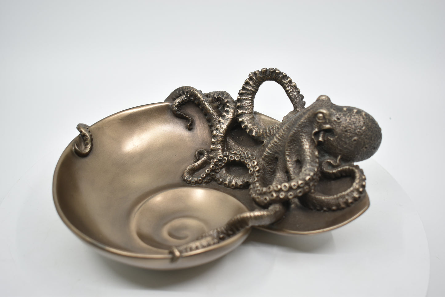 Ahtapot Dekoratif Servis Tabağı | Deniz Temalı Anahtarlık ve Takı Tabağı 18,5 cm