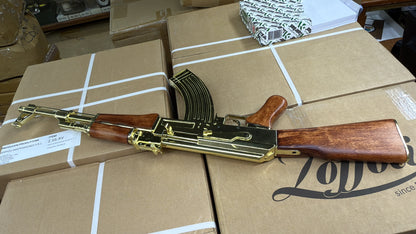Denix Kalashnikov AK47 Rifle Gold-Russia 1947 Model Replica