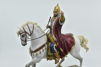 Veronese Design Fatih Sultan Mehmet Renkli Atlı Heykel 29 cm