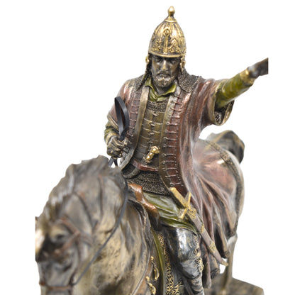 Veronese Design Fatih Sultan Mehmet Bronz Atlı Heykel 29 cm