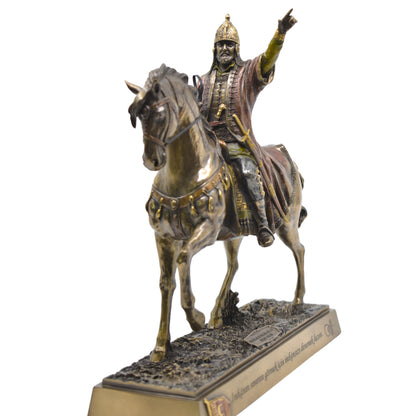 Veronese Design Fatih Sultan Mehmet Bronz Atlı Heykel 29 cm