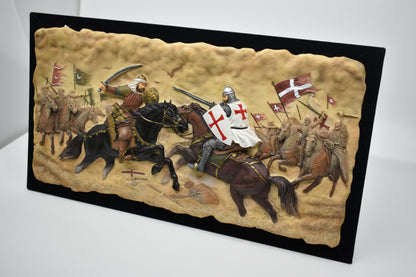 Hıttin Savaşı Dekoratif Duvar Panosu Kabartma 42 cm