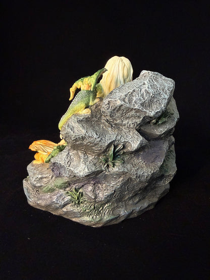 Ejderhalı Kadın Dekoratif Biblo Fantastik Figür 14 cm