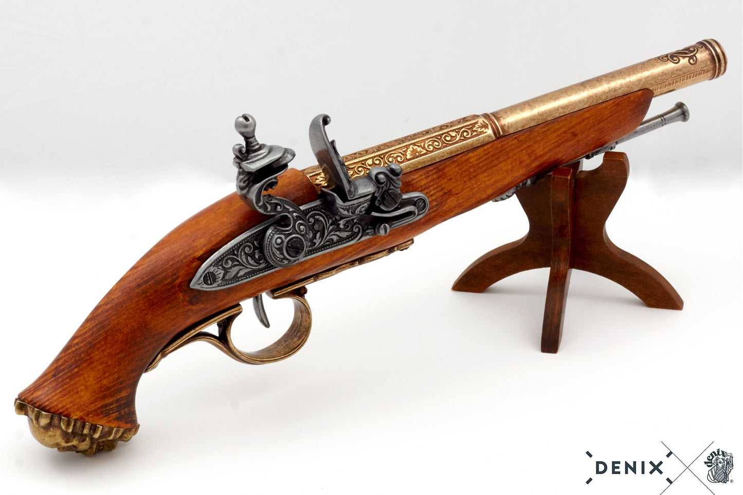 Denix Flintlock Pirate Pistol Replica, 18th C.