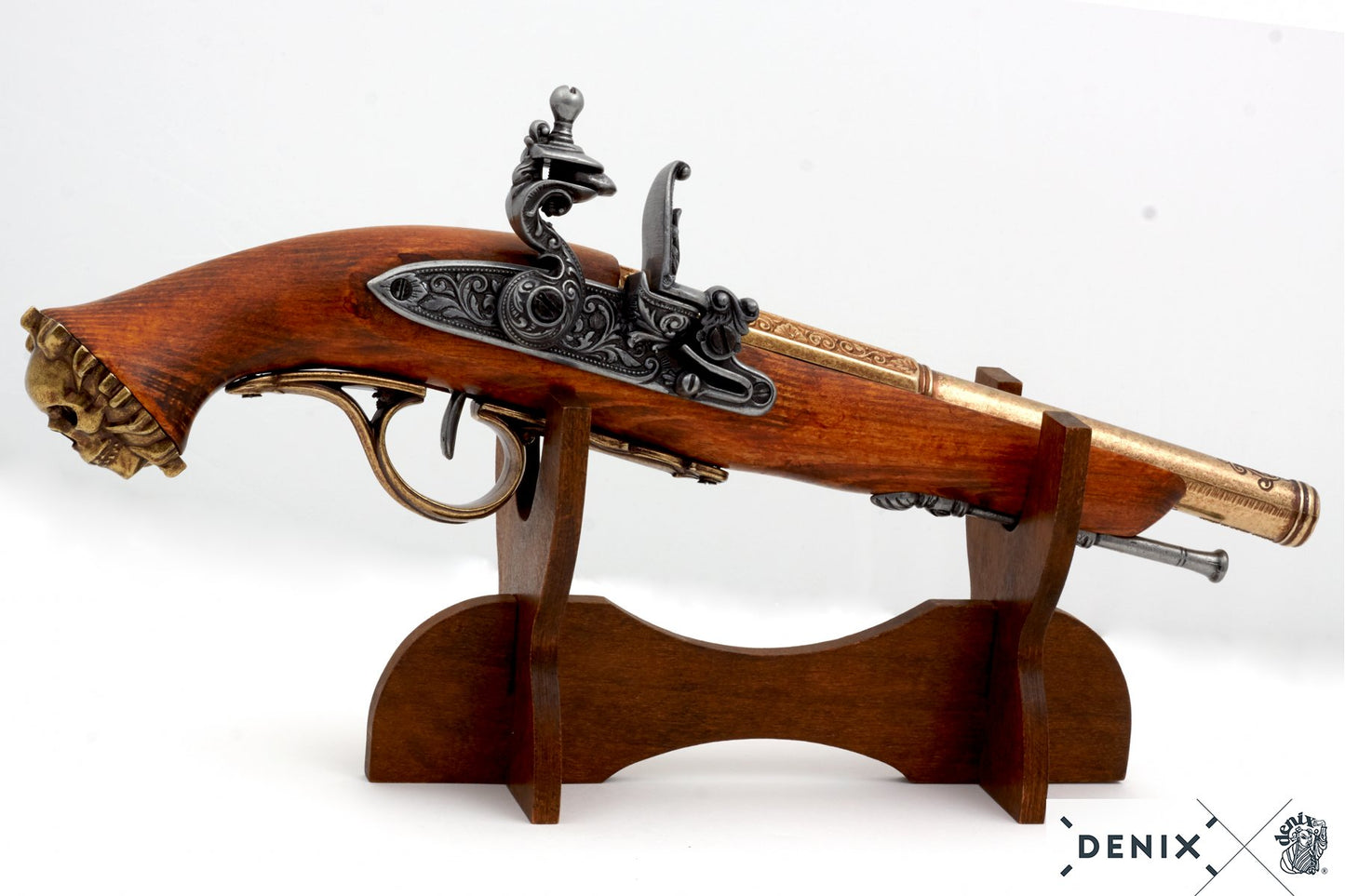 Denix Flintlock Pirate Pistol Replica, 18th C.