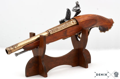 Denix Flintlock Pirate Pistol Replica, 18th C.