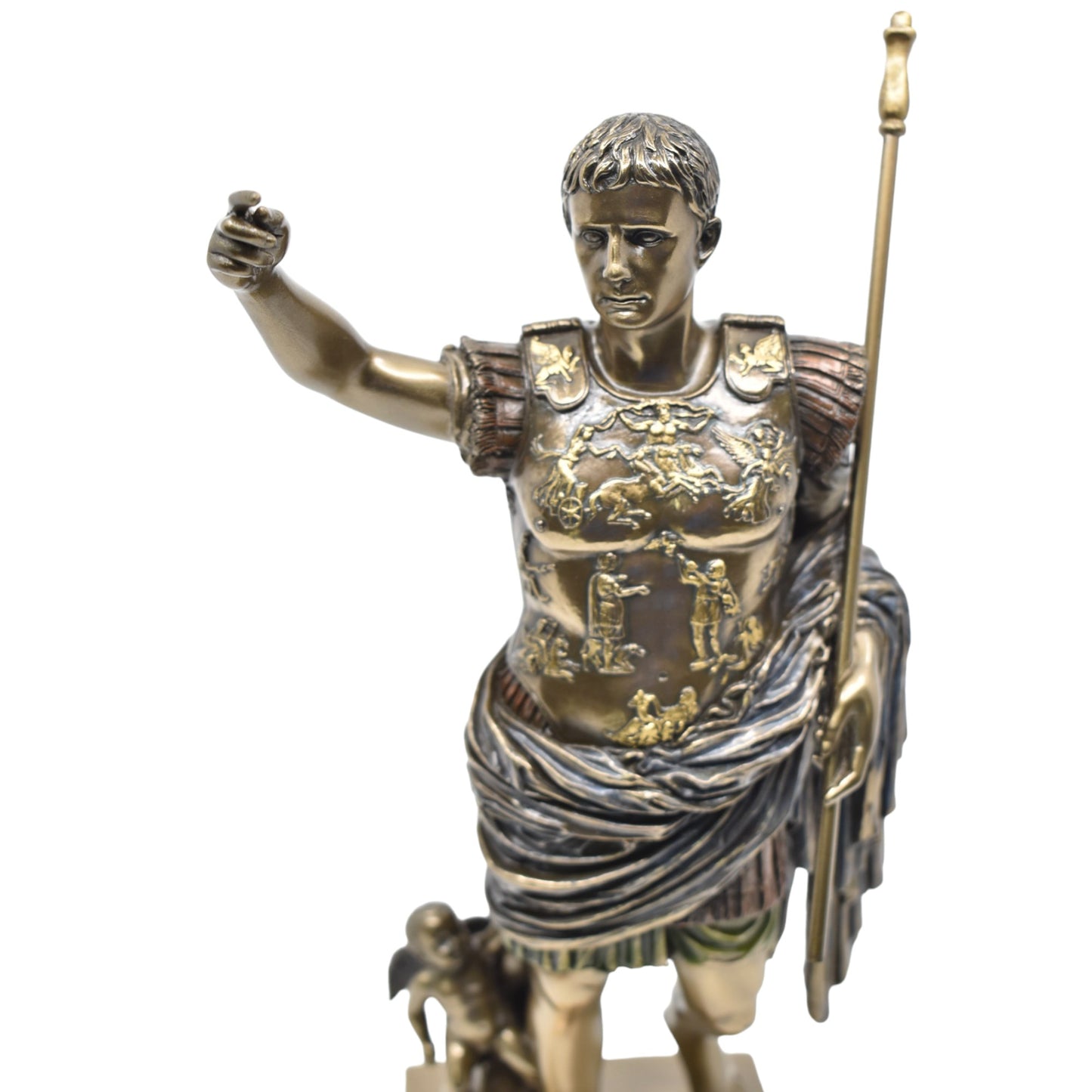 Veronese Design Augustus Heykeli Dekoratif Biblo