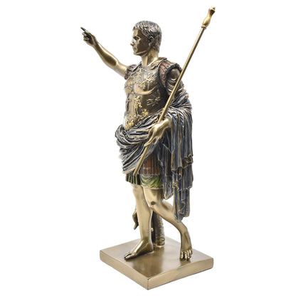 Veronese Design Augustus Heykeli Dekoratif Biblo