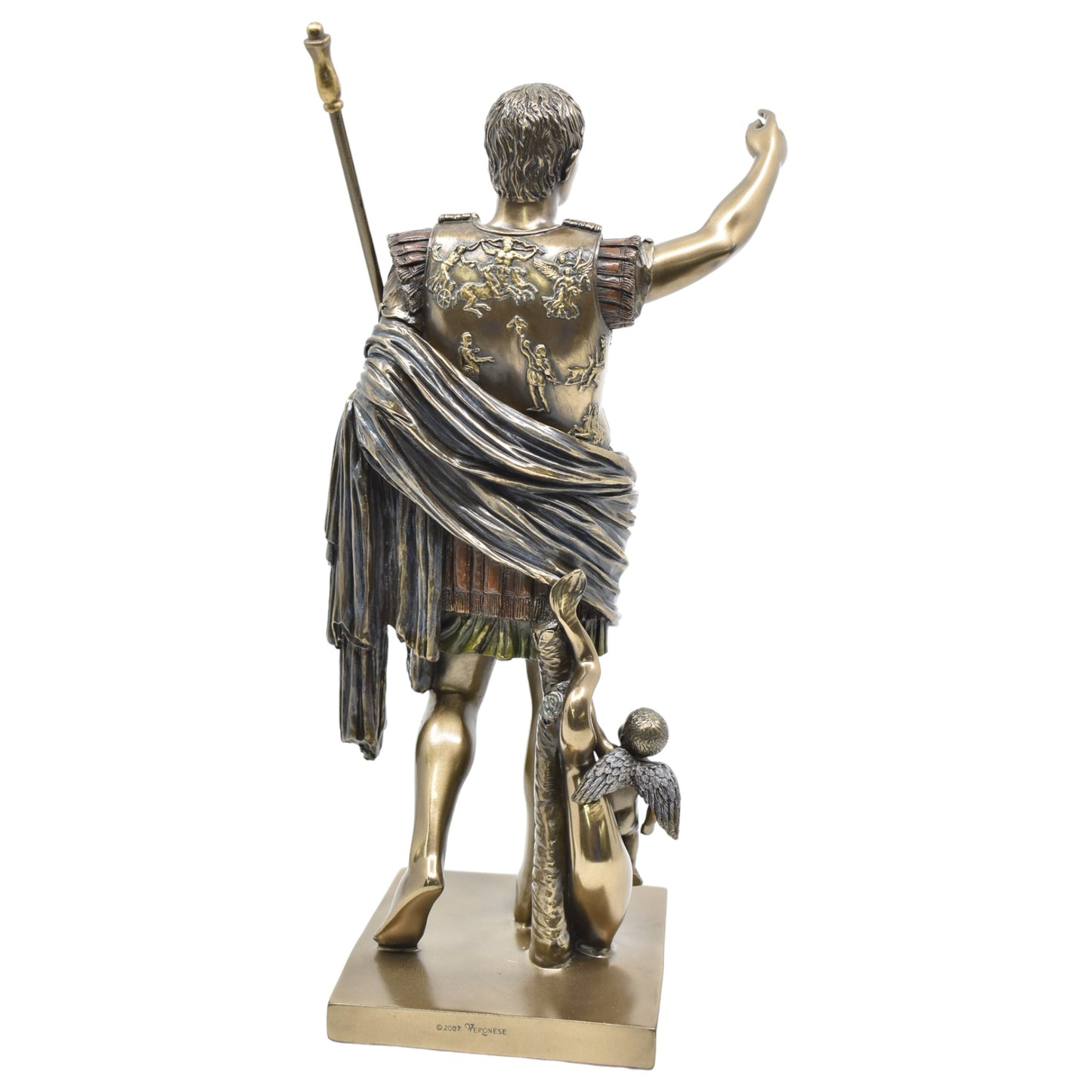 Veronese Design Augustus Heykeli Dekoratif Biblo