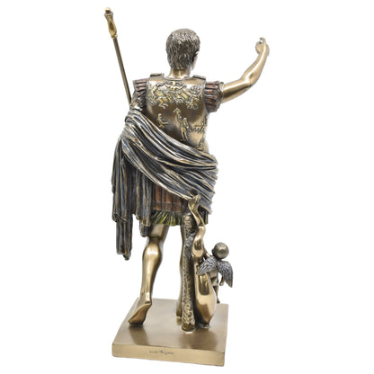Veronese Design Augustus Heykeli Dekoratif Biblo