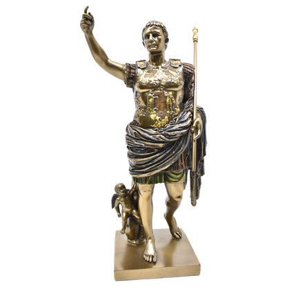 Veronese Design Augustus Heykeli Dekoratif Biblo