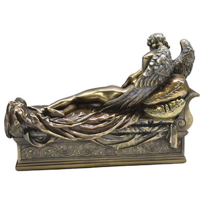 Veronese Design Aşk Tanrısı Eros ve Psyche Dekoratif Heykel 18,5 cm