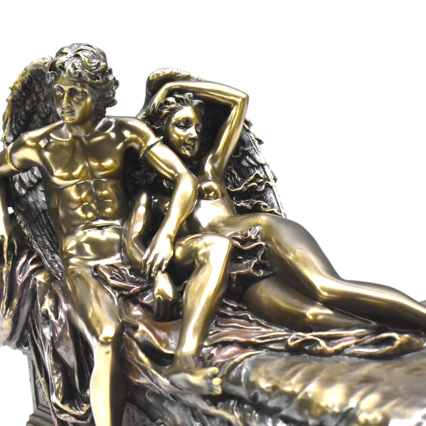Veronese Design Aşk Tanrısı Eros ve Psyche Dekoratif Heykel 18,5 cm